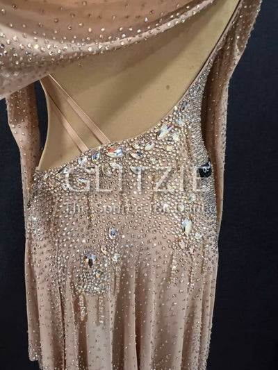 New Latina dress_The Nude Champagne S-M Dancewear