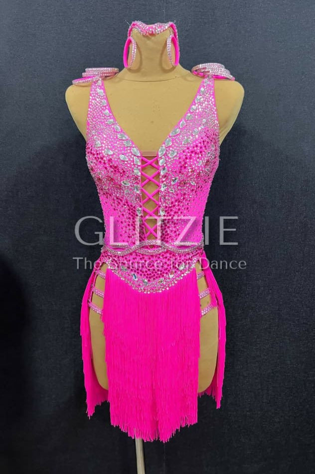 New Latina dress_The Pink Grace XS-S Dancewear