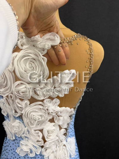 New Smooth ballroom dress_ The Dream Flowers №2 M Dancewear