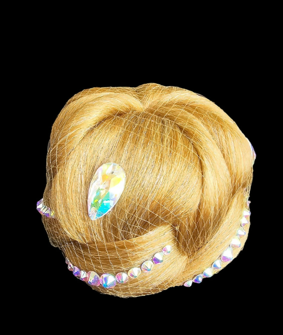 Dance Bun with Rhinestones - Gold