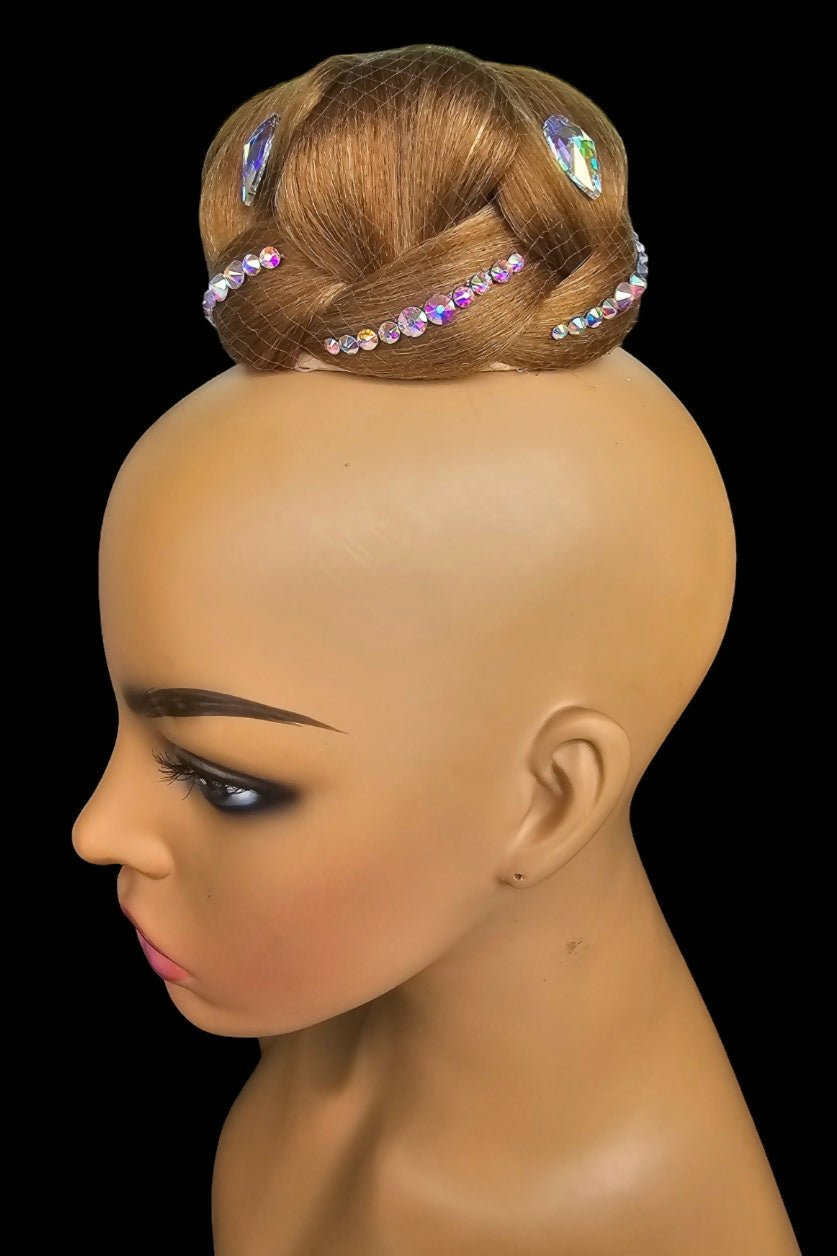 Dance Bun with Rhinestones - Gold