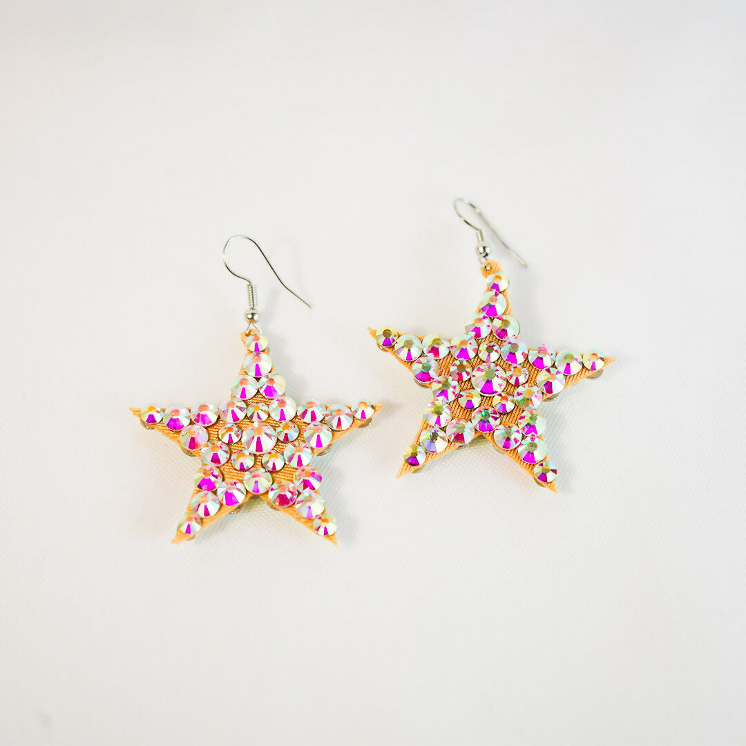 Crystal earrings "Little Stars"