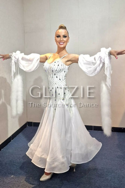 Snow White Ballroom dress S-M Dancewear