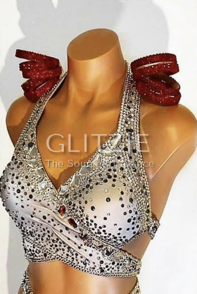 Sponsored Latin / Rhythm Dress By SRDJAN XS-S Dancewear