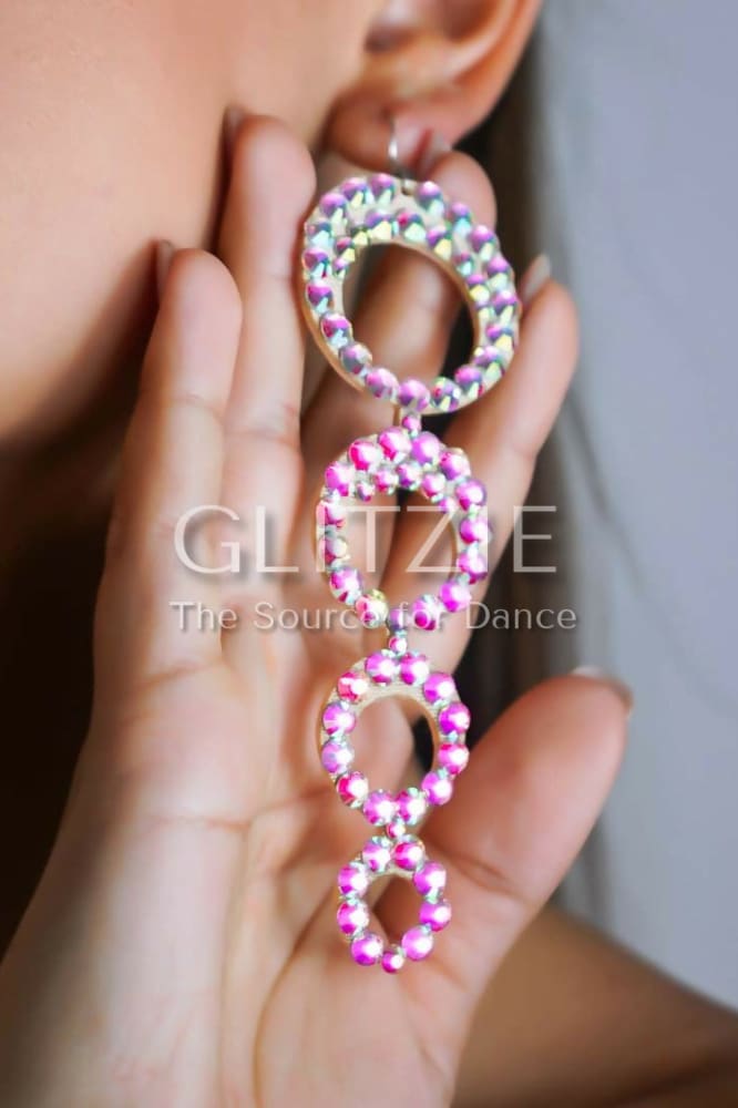 Stylish rhinestone earrings ’Rachel’ Accessories