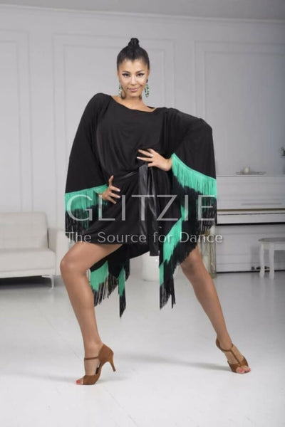 Tunic Ombra by Senga Dancewear green fringes / XS/S Dancewear