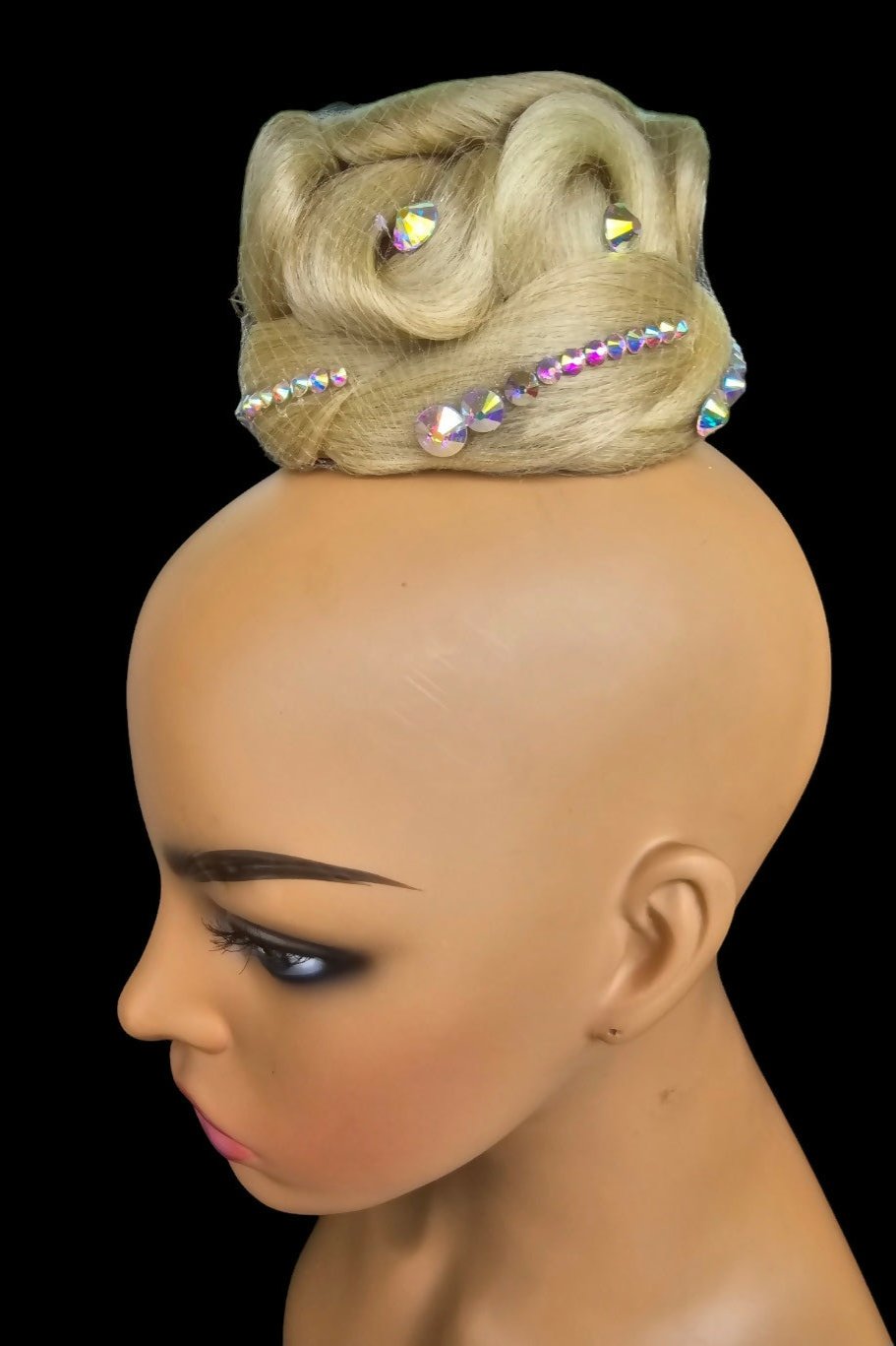 Dance Bun with Rhinestones - Lt. Blonde